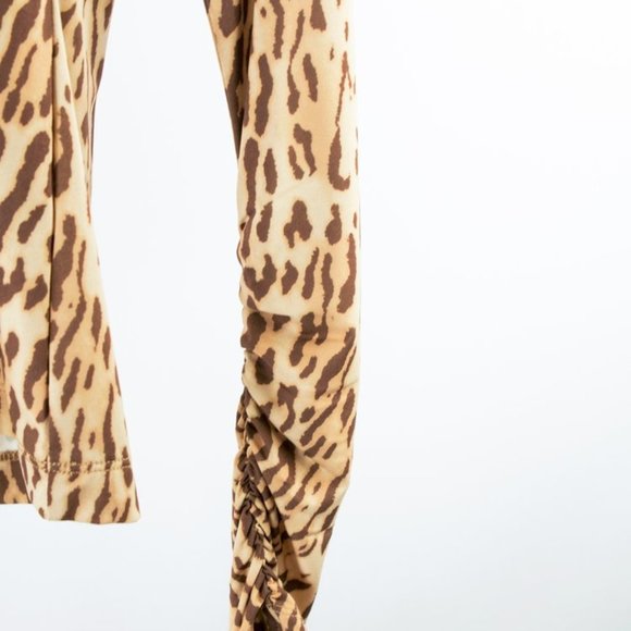 Zimmermann Espionage Beige Leopard Jersey Turtleneck - Picture 5 of 6